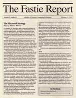 Fastie Report, February 1991